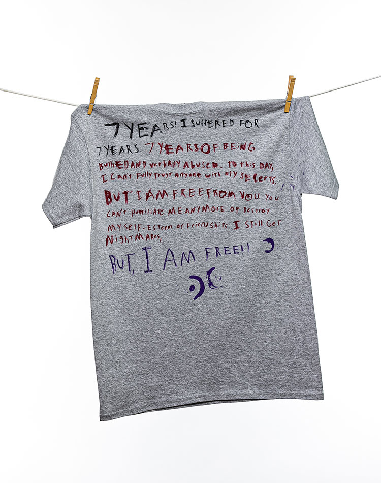 
								7 years! I suffered for 7 years. 7 years of being bullied and verbally abused. To this day, I can't fully trust anyone with my secrets. But I am free from you. You can't humiliate me anymore or destroy my self-esteem or friendships. I still get mightmares, BUT, I AM FREE!!
							
